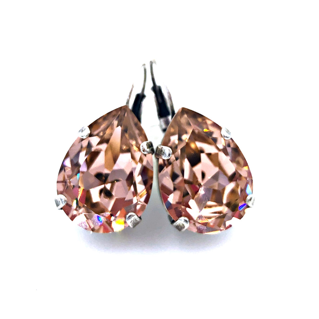 Teardrop Earrings - Blushing Bride