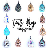 Teardrop Pendant - Diamond