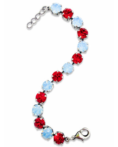Bracelet - Duchess Red & Light Blue Opal / AHS