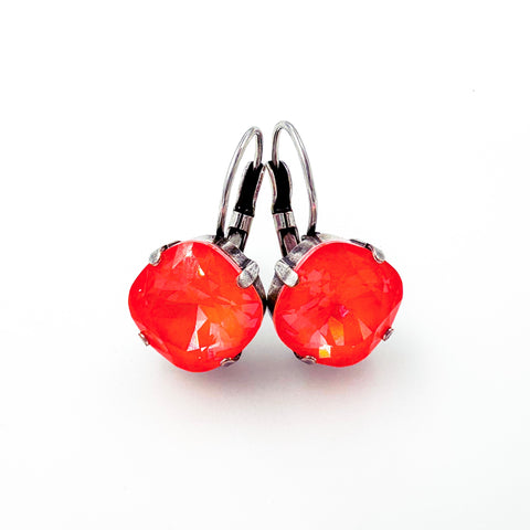 Queen Earrings - Hot Orange